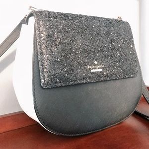 Kate Spade Black And White Crossbody Purse